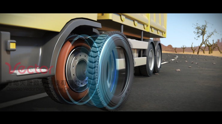 轮胎性能3D动画